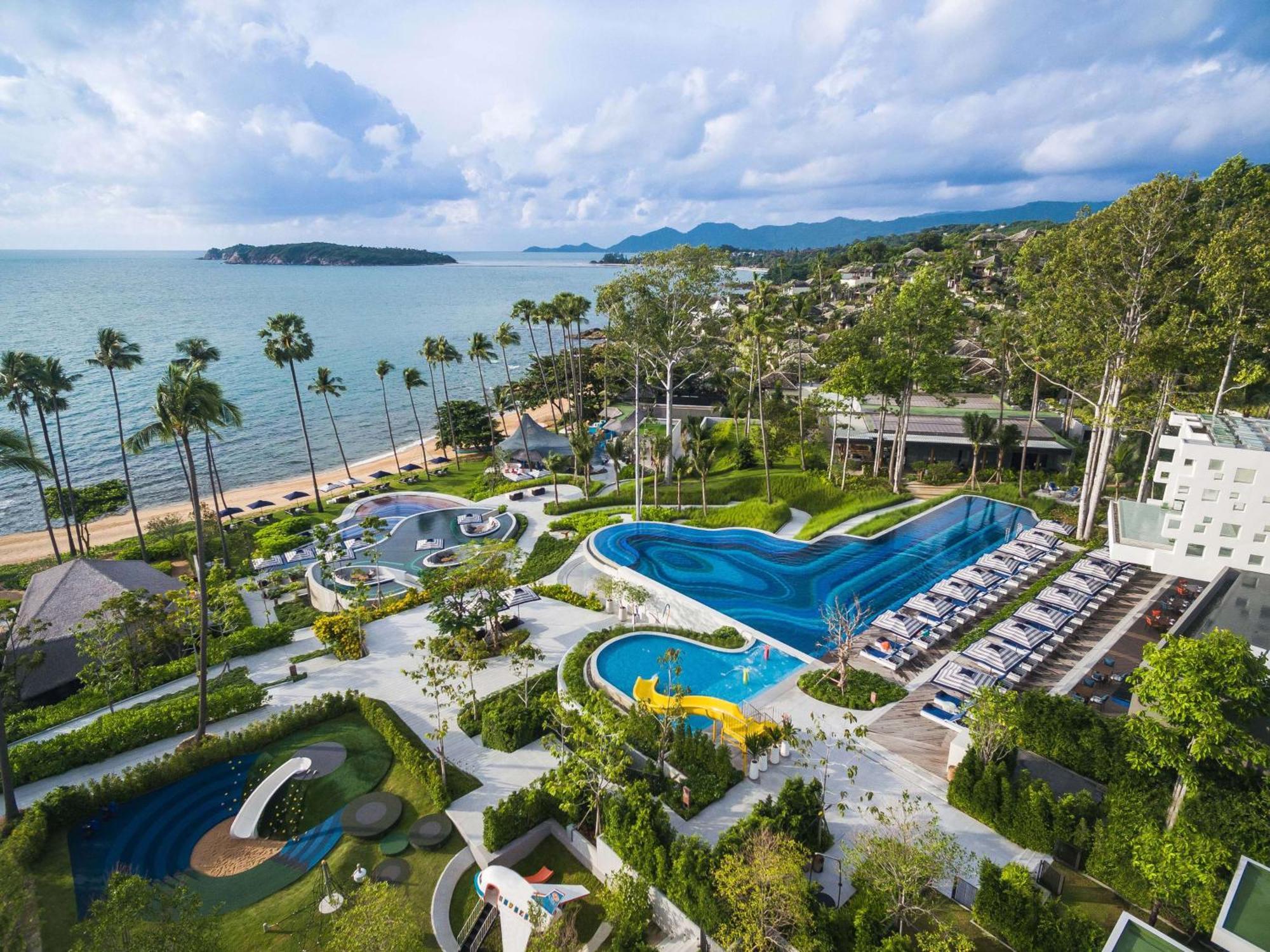 Hyatt Regency Koh Samui Hotel Bãi biển Chaweng Ngoại thất bức ảnh Aerial view of the resort