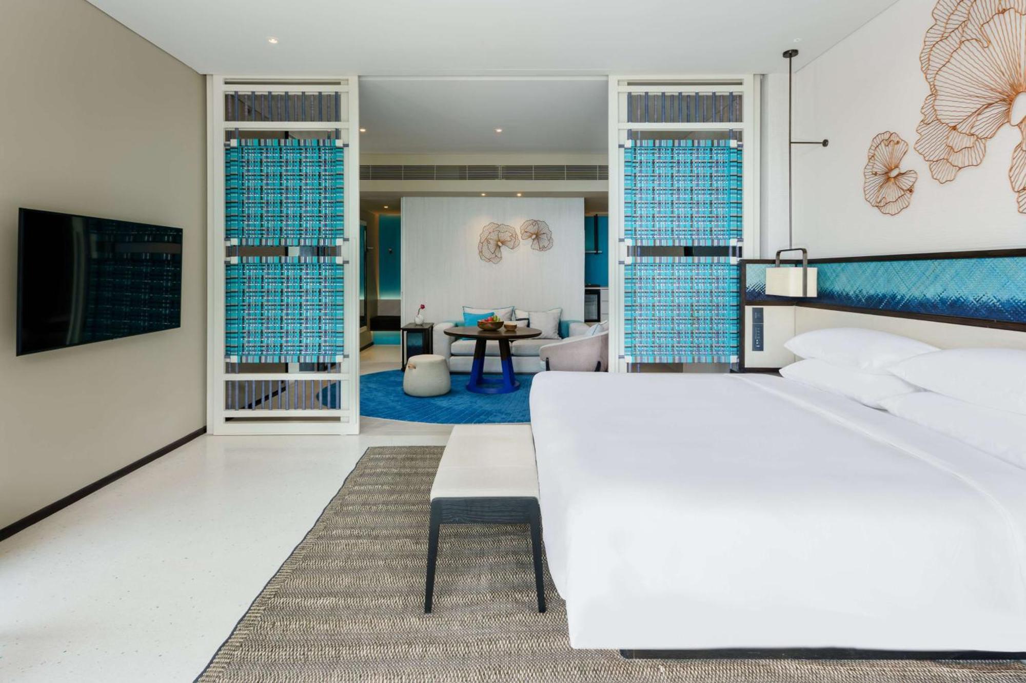 Hyatt Regency Koh Samui Hotel Bãi biển Chaweng Ngoại thất bức ảnh A bedroom at the hotel